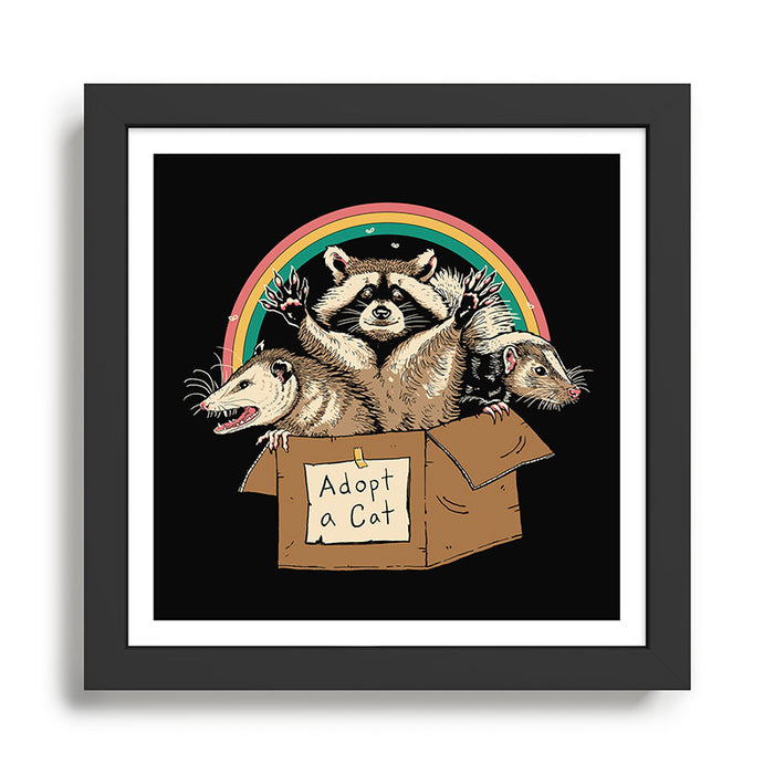Adopt Forbidden Cats Framed Art Print Gallery Image 1