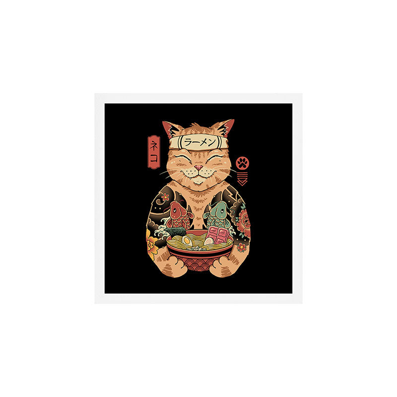 Cat Ramen Art Print Gallery Image 1