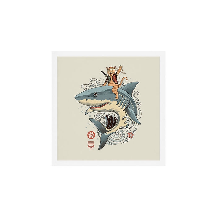 Cat Shark Art Print Gallery Image 1