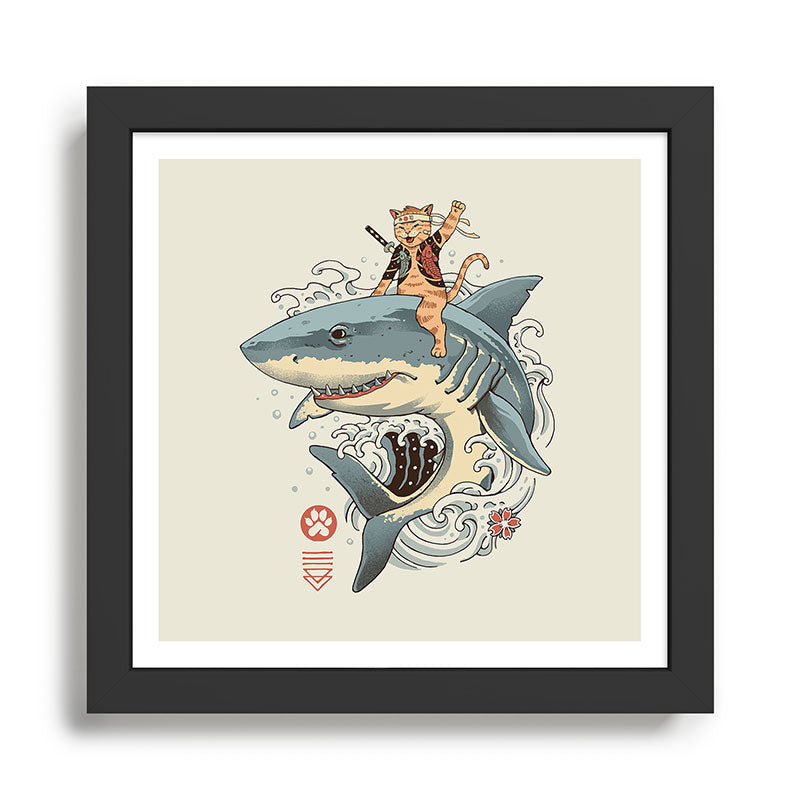 Cat Shark Framed Art Print Gallery Image 1