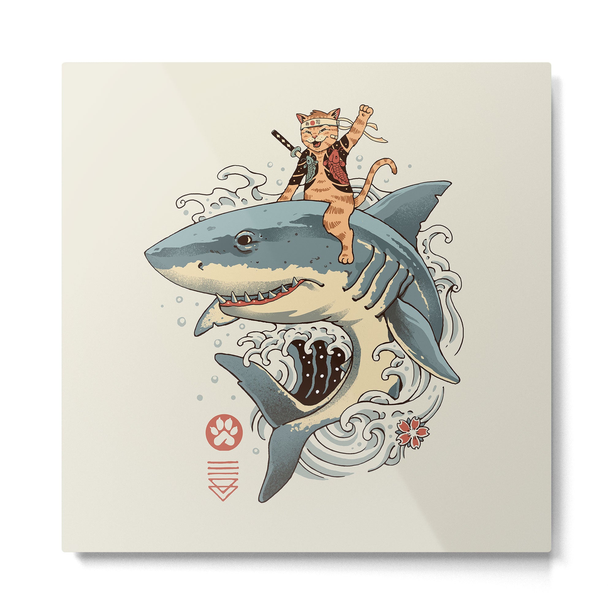 Cat Shark Metal Print Gallery Image 2