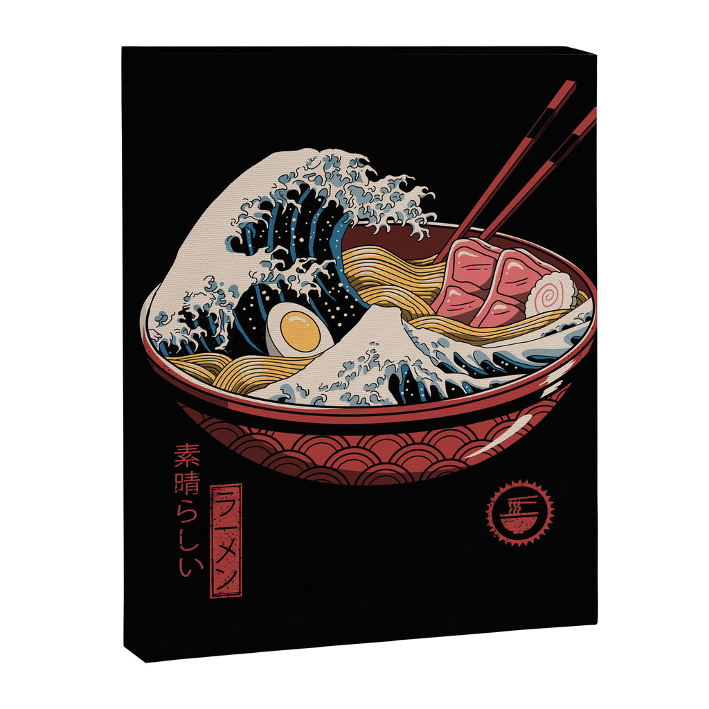 Great Ramen Wave Canvas Print Gallery Image 8