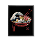 Great Ramen Wave Framed Canvas Print Gallery Image 8