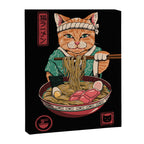 Neko Ramen Canvas Print Gallery Image 8