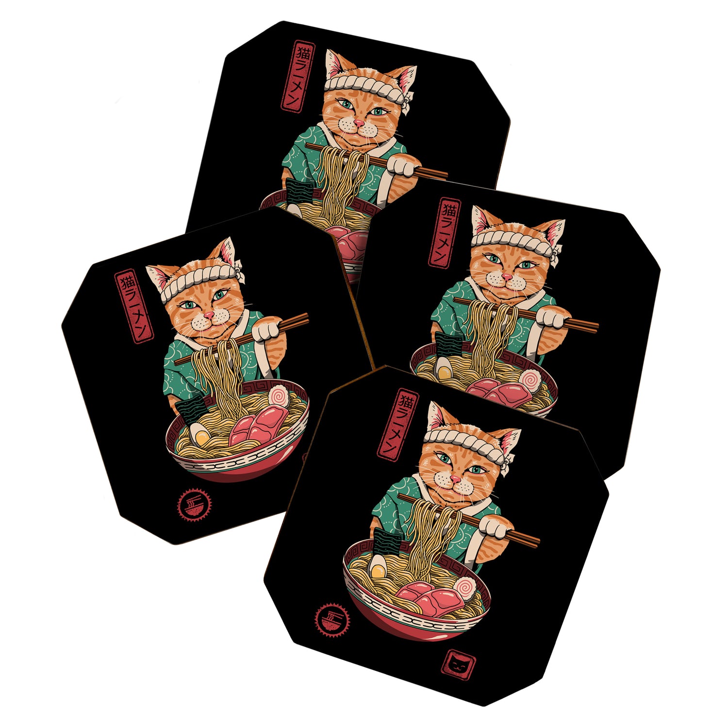 Neko Ramen Coaster Gallery Image 1