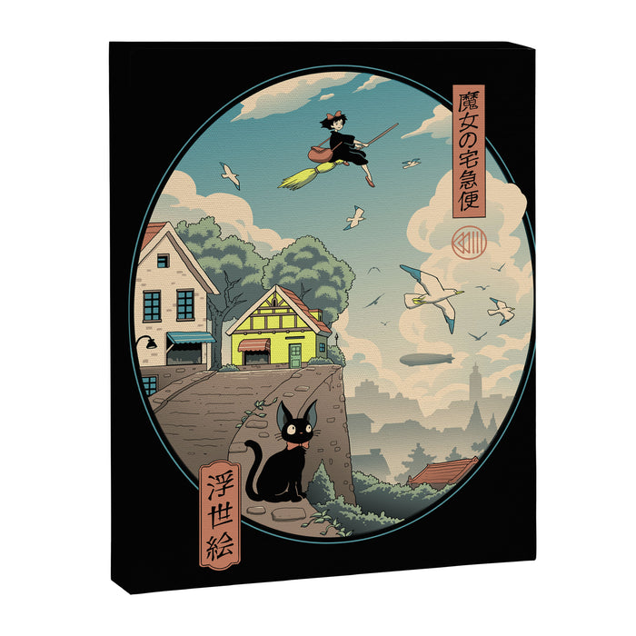 Ukiyo-e Delivery Canvas Print Gallery Image 1