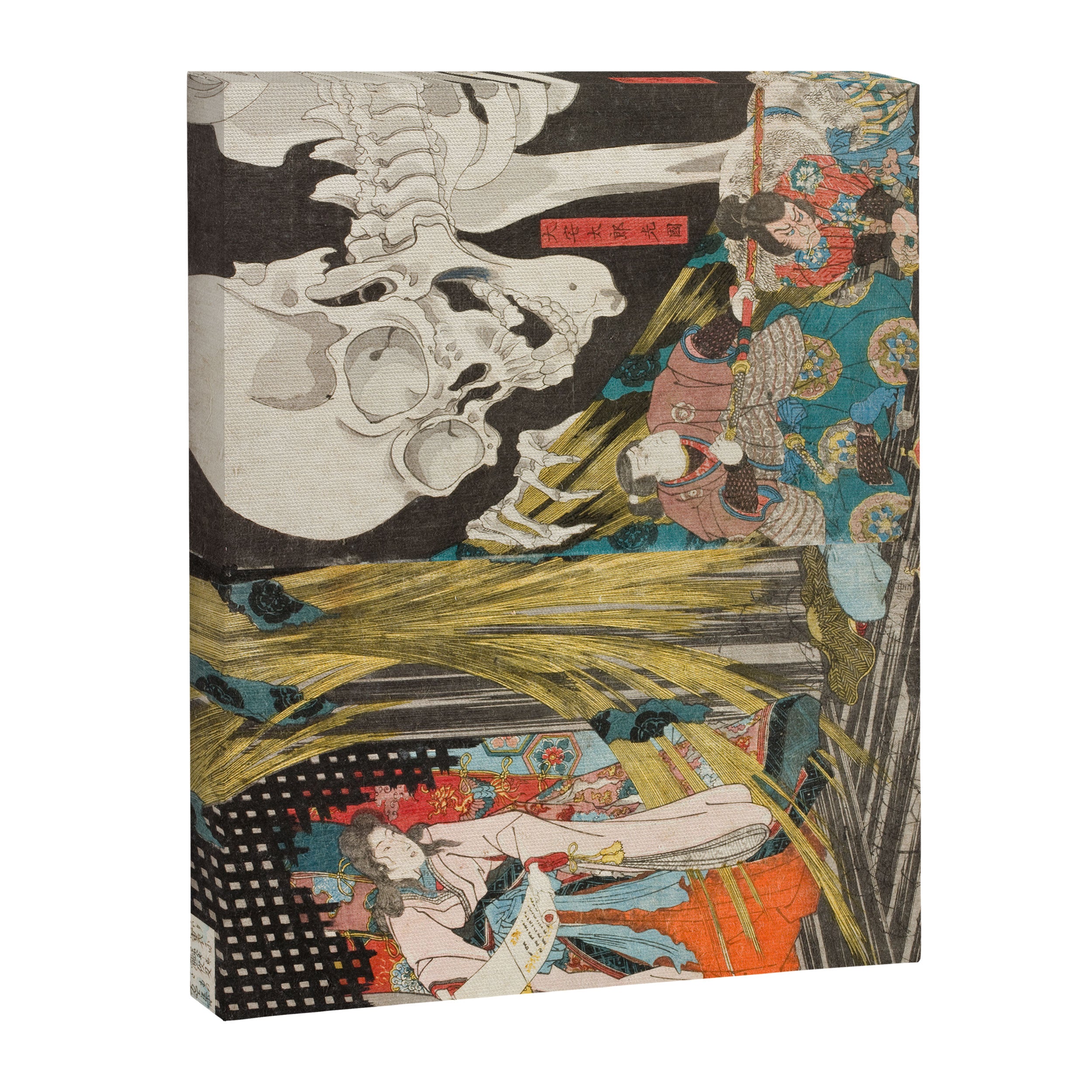 Takiyasha the Witch and the Skeleton Spectre, Utagawa Kuniyoshi, 1844 Canvas Print Gallery Image 6