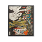 Takiyasha the Witch and the Skeleton Spectre, Utagawa Kuniyoshi, 1844 Framed Canvas Print Gallery Image 6