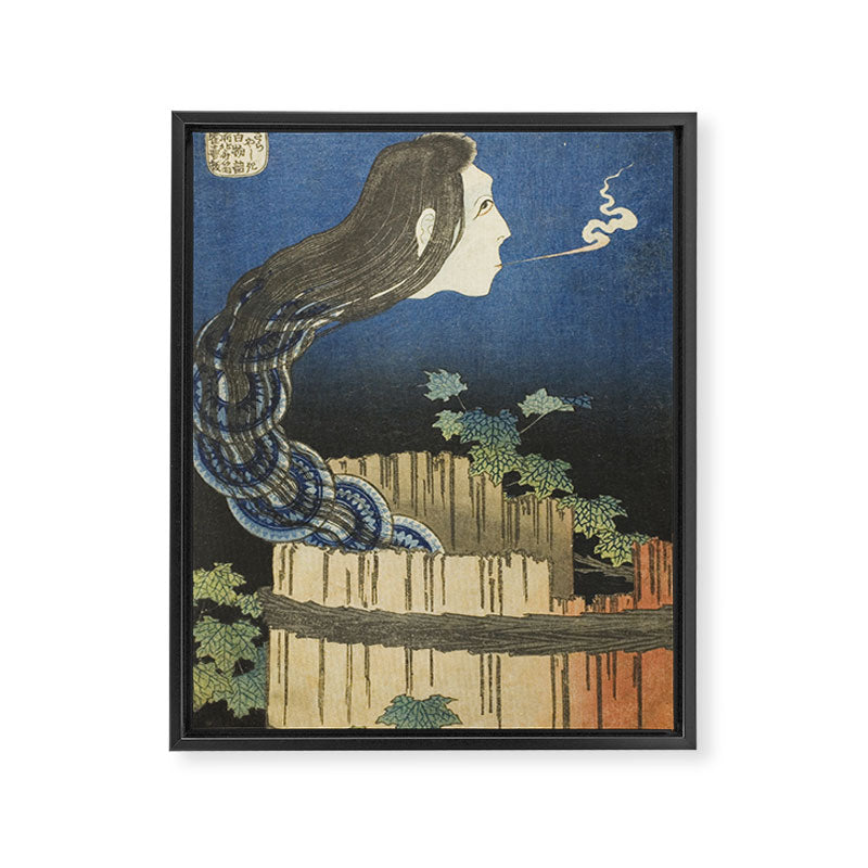 The Mansion of the Plates, Katsushika Hokusai, 1830 Framed Canvas Print Gallery Image 6
