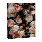 Baroque Flemish Rose Flowers Night Garden Canvas Print Gallery Image 8