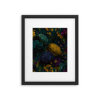 Before Midnight Blue Hour Vintage Flowers Garden Framed Art Print Gallery Image 6