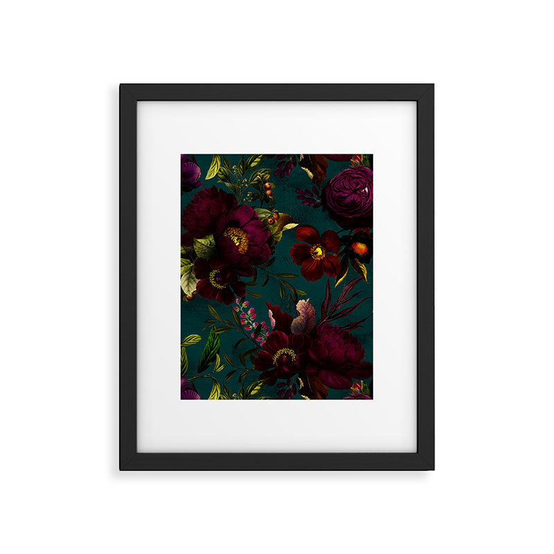 Before Midnight Vintage Flowers Garden Framed Art Print Gallery Image 4