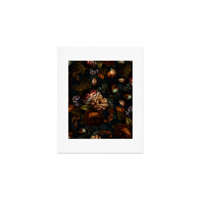 Dark Moody Baroque Midnight Garden Art Print Gallery Image 1