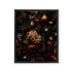 Dark Moody Baroque Midnight Garden Framed Canvas Print Gallery Image 8
