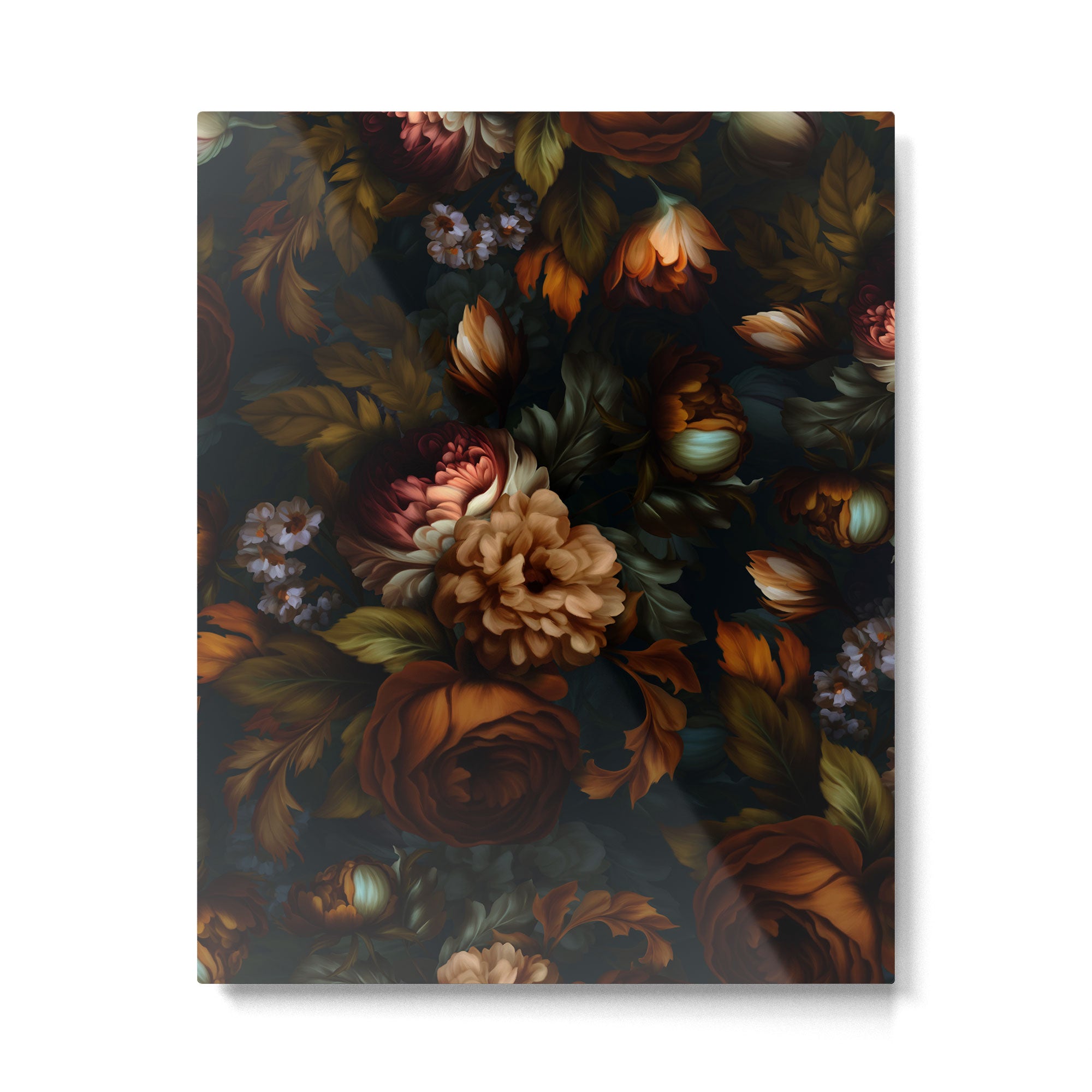 Dark Moody Baroque Midnight Garden Metal Print Gallery Image 6