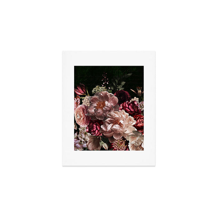 Deepest Night Flower Bouquet  Art Print Gallery Image 1