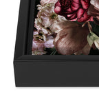 Deepest Night Flower Bouquet  Framed Canvas Print Gallery Image 3