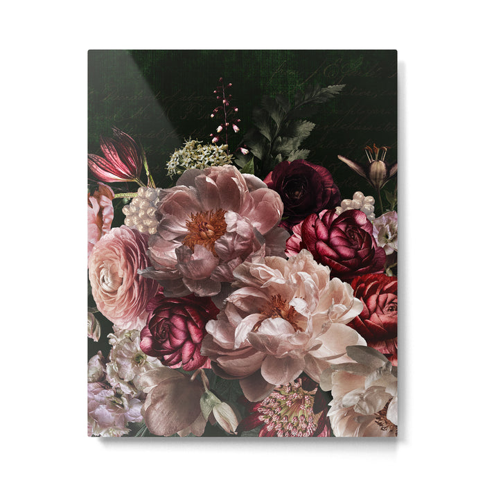 Deepest Night Flower Bouquet  Metal Print Gallery Image 1
