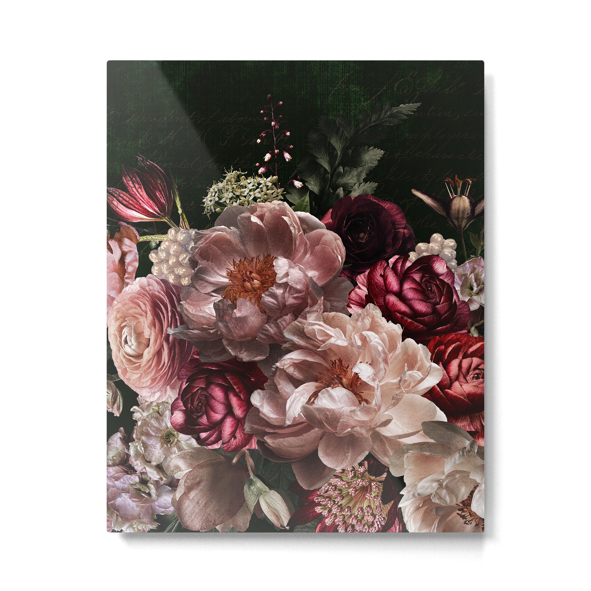 Deepest Night Flower Bouquet  Metal Print Gallery Image 6