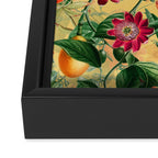 Exotic Sunny Vintage Passionflower Garden Framed Canvas Print Gallery Image 3