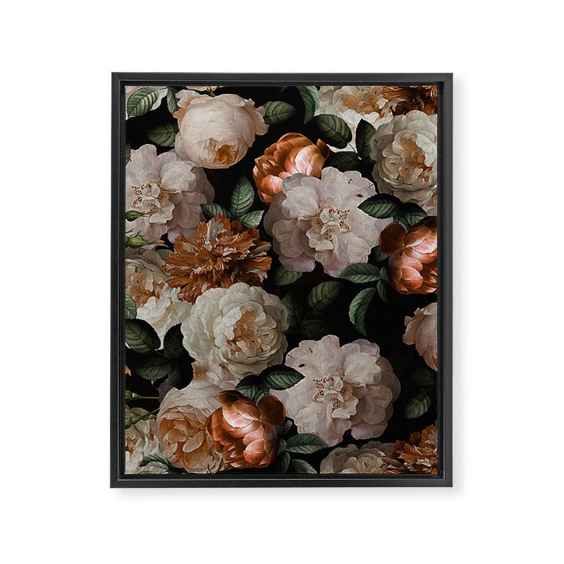 Golden Jan Davidsz. de Heem Roses Framed Canvas Print Gallery Image 8