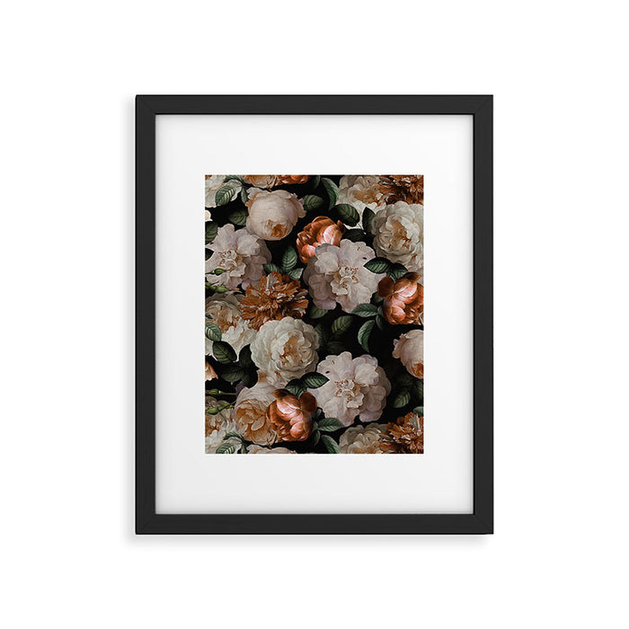 Golden Jan Davidsz. de Heem Roses Framed Art Print Gallery Image 1
