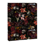 Gothic Night Skulls Flower Botanical Midnight Garden Canvas Print Gallery Image 8