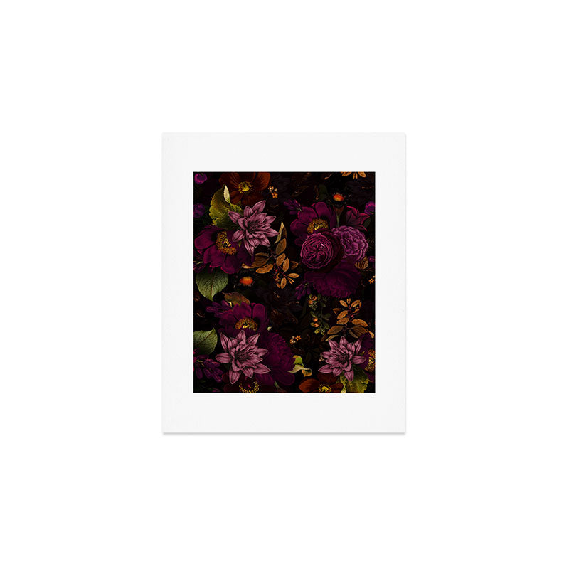 Magical Vintage Night Garden Art Print Gallery Image 1