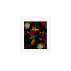 Midnight Hours Dark Vintage Flowers Garden Art Print Gallery Image 1