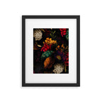 Midnight Hours Dark Vintage Flowers Garden Framed Art Print Gallery Image 6