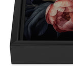 Moody Vintage Dark Baroque Florals  Framed Canvas Print Gallery Image 3