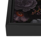 Mystic Moon Night Roses Botanical Flower Garden Framed Canvas Print Gallery Image 3