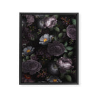 Mystic Moon Night Roses Botanical Flower Garden Framed Canvas Print Gallery Image 8