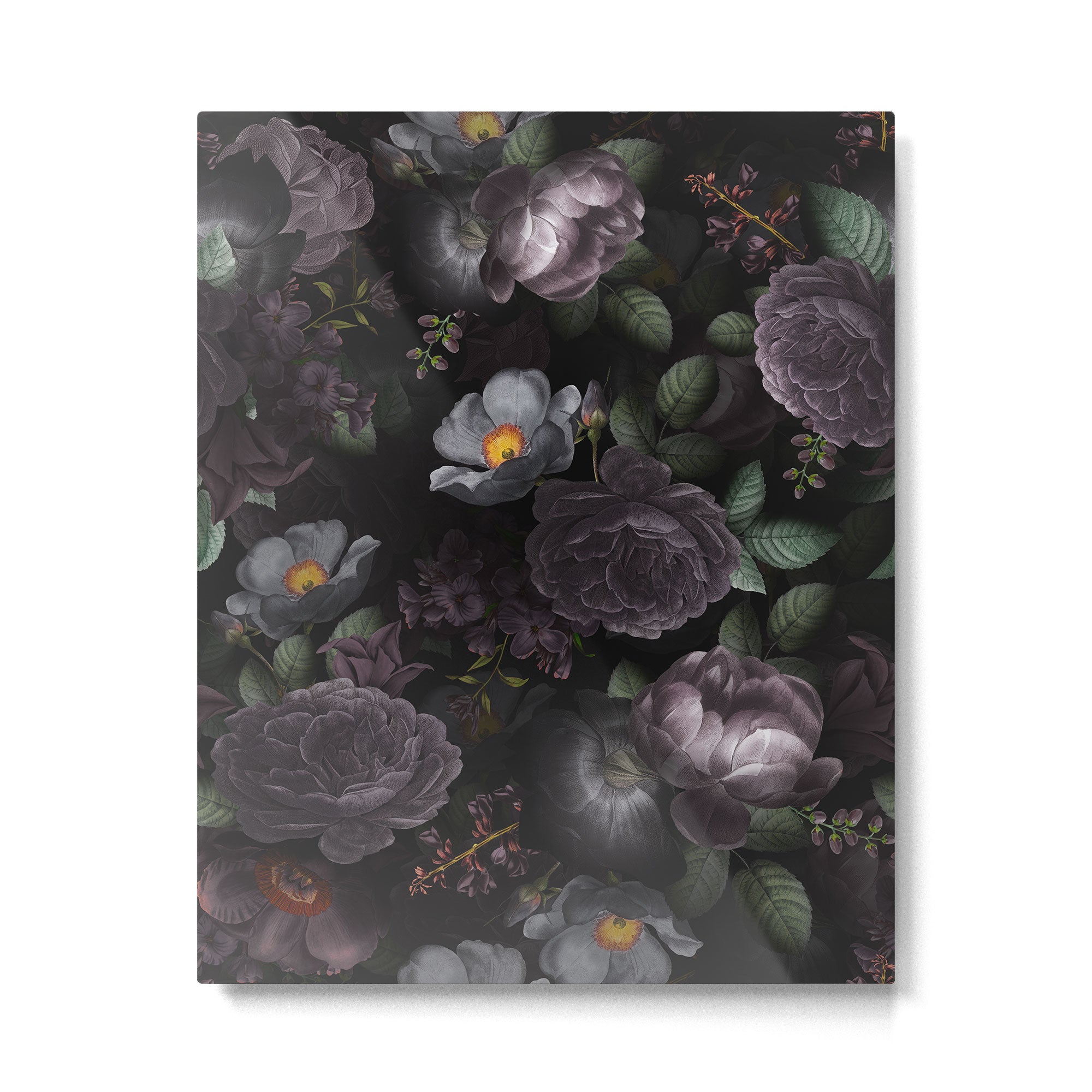 Mystic Moon Night Roses Botanical Flower Garden Metal Print Gallery Image 6