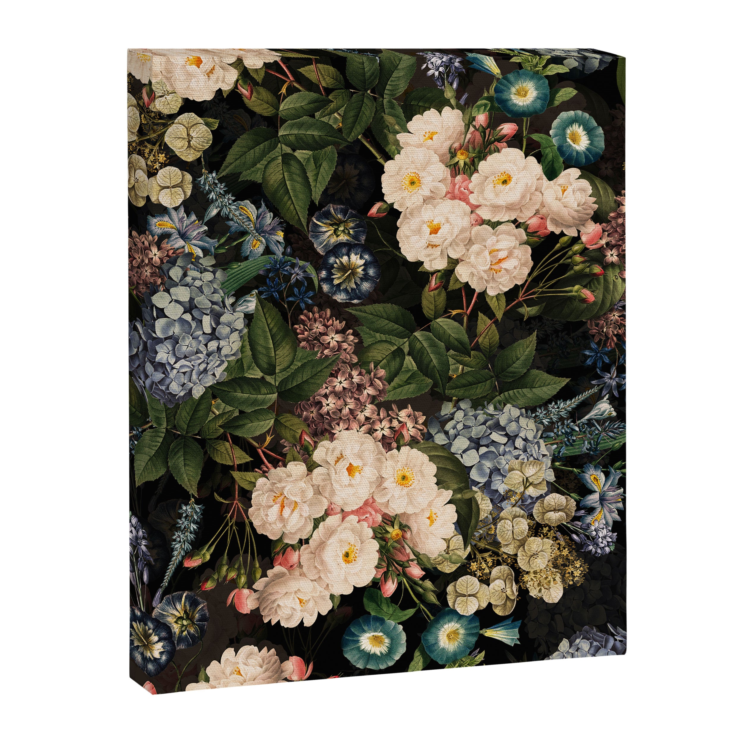 Mystic Vintage Midnight Rose Garden Canvas Print Gallery Image 8
