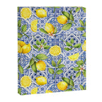 Portuguese Vintage Summer  Blue Tiles And Lemons Canvas Print Gallery Image 8