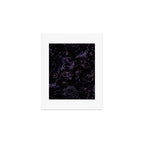 Vintage Black Dramatic Glamour Autumn Romanticism: Maximalism Moody Florals - Grand Millennial Midnight purple Roses Black Bouquets and Nostalgic Gothic Mystic Flowers Art Print Gallery Image 1