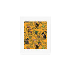 Vintage Chinoiserie Monkey Garden Party Art Print Gallery Image 1