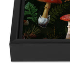 Vintage Dark Night Mushroom Forest Framed Canvas Print Gallery Image 3