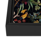 Vintage Jungle Birds Night Garden Framed Canvas Print Gallery Image 3