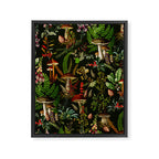 Vintage Mysterious Mushroom Night Forest Botanical Garden Framed Canvas Print Gallery Image 8