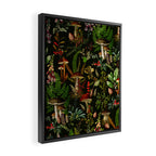 Vintage Mysterious Mushroom Night Forest Botanical Garden Framed Canvas Print Gallery Image 2