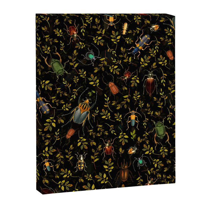 Vintage Mystic Night Beetle And Bugs Dance  Canvas Print Gallery Image 1