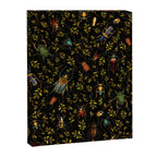 Vintage Mystic Night Beetle And Bugs Dance  Canvas Print Gallery Image 8