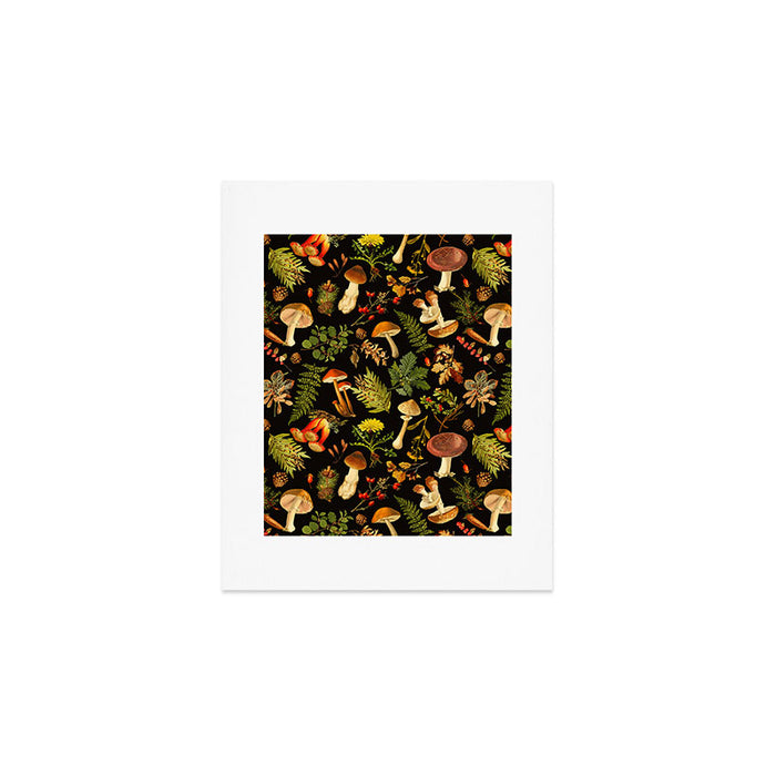 Vintage & Shabby Chic - Autumn Harvest Black Art Print Gallery Image 1