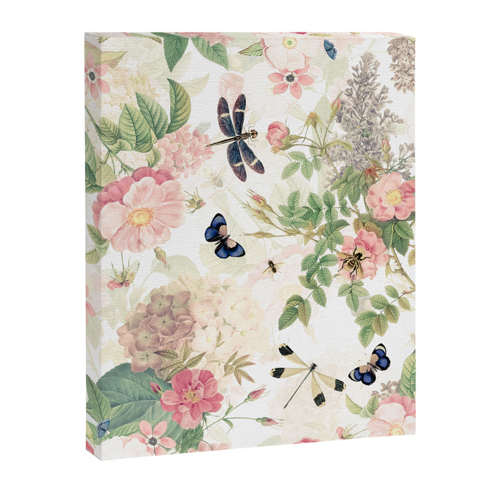 Vintage & Shabby Chic - Botanical Flower Roses Garden Canvas Print Gallery Image 1