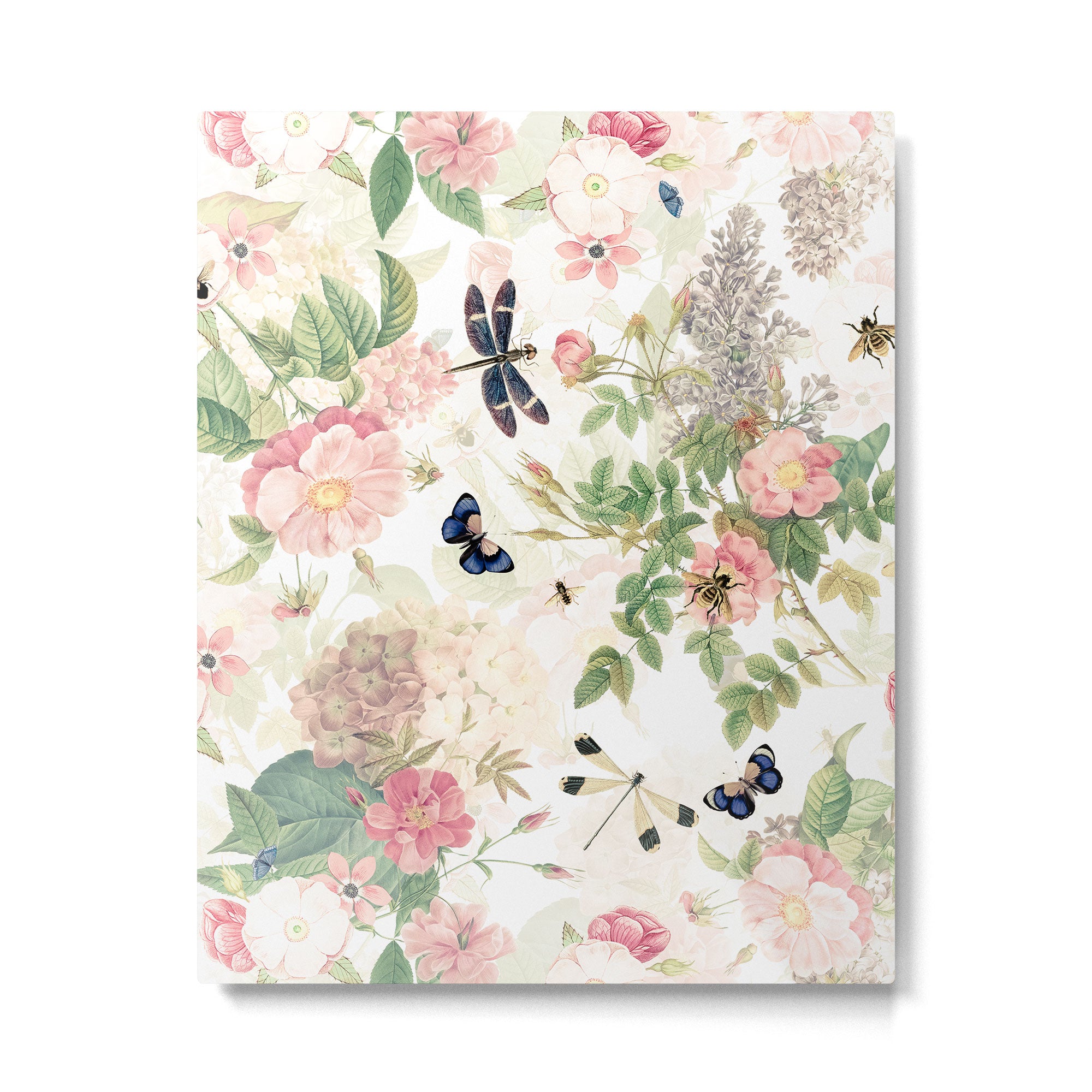 Vintage & Shabby Chic - Botanical Flower Roses Garden Metal Print Gallery Image 6