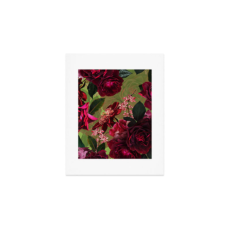 Vintage & Shabby Chic - Botanical Roses Summer Garden   Art Print Gallery Image 1