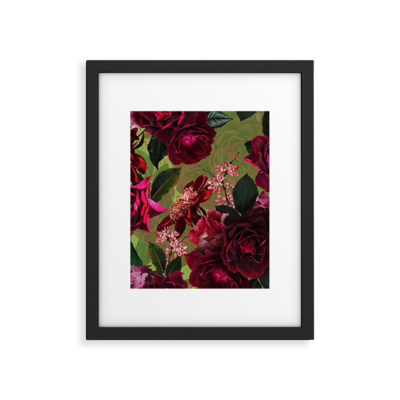 Vintage & Shabby Chic - Botanical Roses Summer Garden   Framed Art Print Gallery Image 5