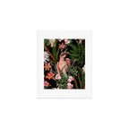 Vintage & Shabby Chic - Botanical Tropical Night Pattern  Art Print Gallery Image 1